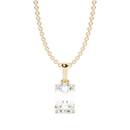 Hidden Halo Diamond Solitaire Pendant