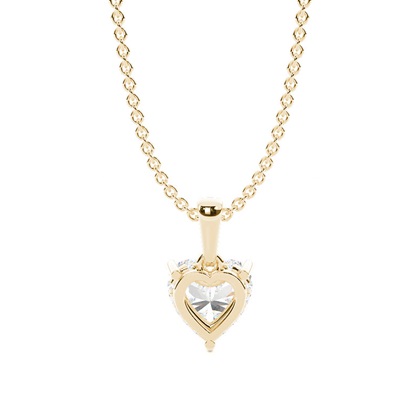 Halo-Diamant-Solitär-Anhänger