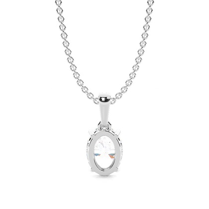 Halo-Diamant-Solitär-Anhänger