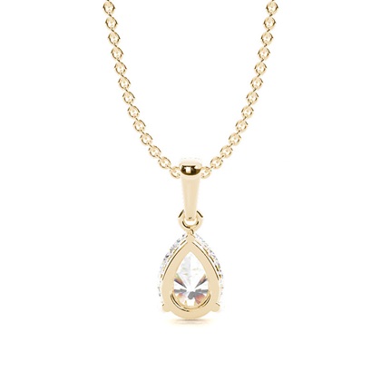 Halo-Diamant-Solitär-Anhänger