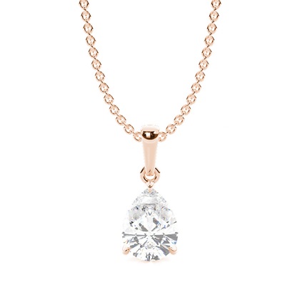 Hidden Halo Diamond Solitaire Pendant