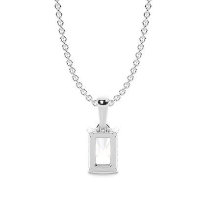 Halo-Diamant-Solitär-Anhänger