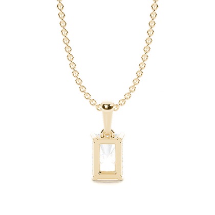 Halo-Diamant-Solitär-Anhänger