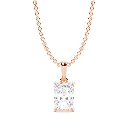 Radiant Rose Gold Diamond Necklaces and Diamond Pendants
