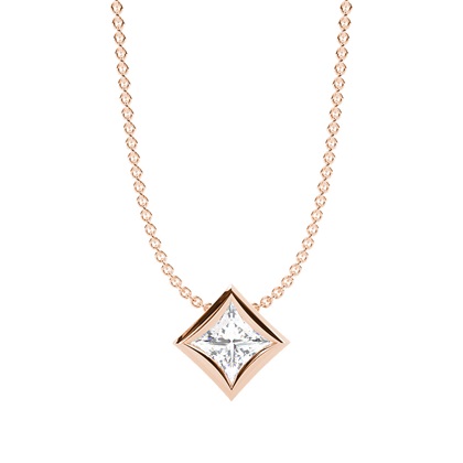 Rose Gold Diamond Pendants & Necklaces