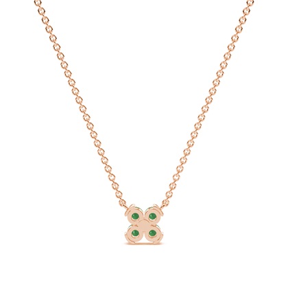 Smaragd klassische zarte florale Armkette