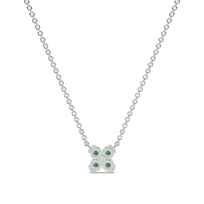 Smaragd klassische zarte florale Armkette