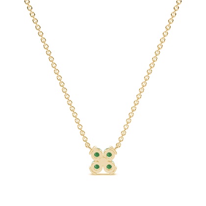 Smaragd klassische zarte florale Armkette