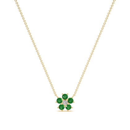 Yellow Gold Diamond Pendants & Necklaces