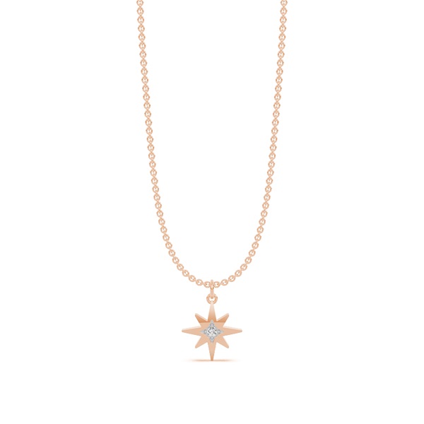 Delicate Diamond Star Chain Necklace