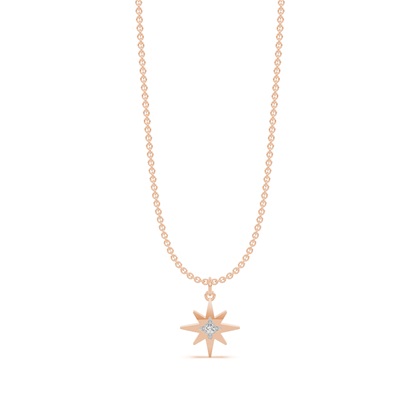 Rose Gold Diamond Pendants & Necklaces