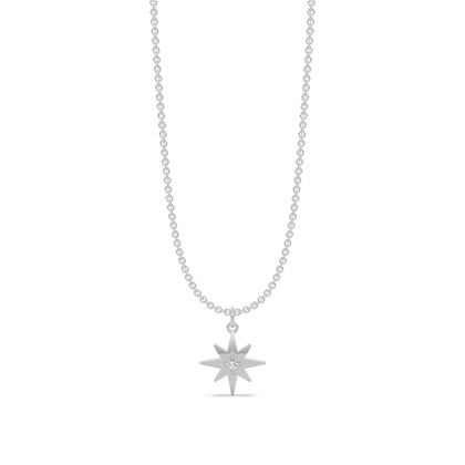 Delicate Diamond Star Chain Necklace