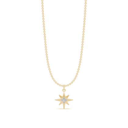 Yellow Gold Diamond Pendants & Necklaces