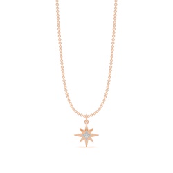 Delicate Diamond Star Chain Necklace