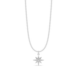 Zarte Diamant Sternen Halskette
