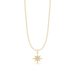 Delicate Diamond Star Chain Necklace