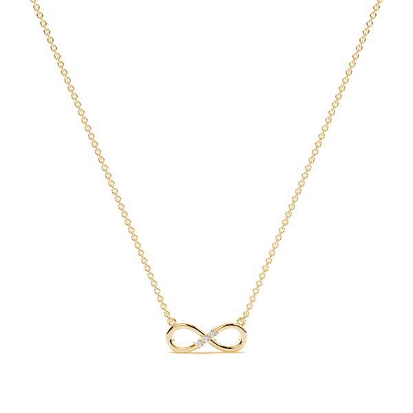 Infinity Diamond Dainty Chain Necklace