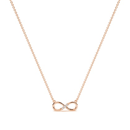 Rose Gold Delicate Diamond Pendants