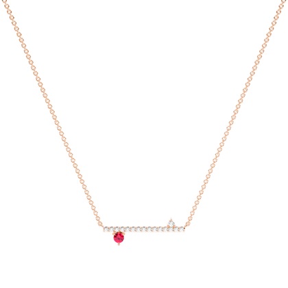 Rose Gold Diamond Pendants & Necklaces