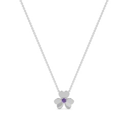 Amethyst Klee zarte Halskette