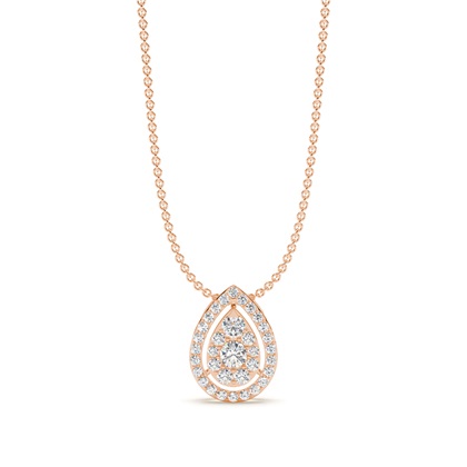 Rose Gold Delicate Diamond Pendants