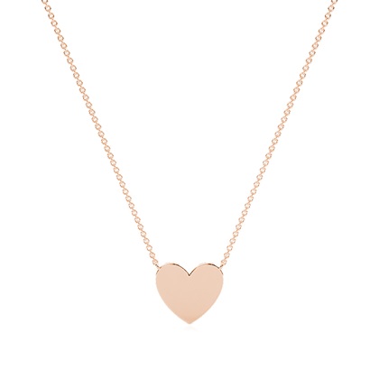 Little heart diamond everyday chain necklace