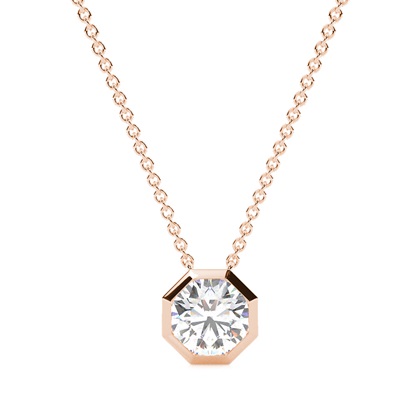 Rose Gold Diamond Pendants & Necklaces