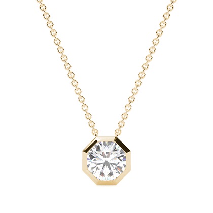 Yellow Gold Diamond Pendants & Necklaces