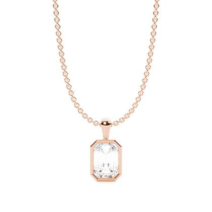 Rose Gold Diamond Pendants & Necklaces