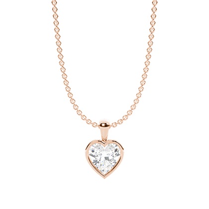 Rose Gold Diamond Pendants & Necklaces
