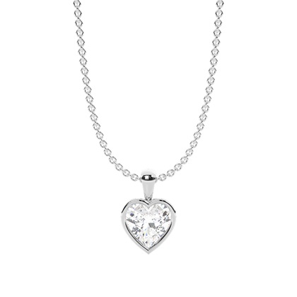Heart Diamond Necklaces and Diamond Pendants