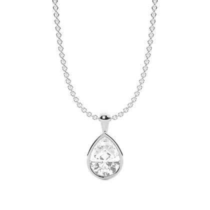 Pear Diamond Pendants
