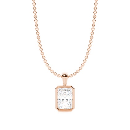 Radiant Rose Gold Diamond Necklaces and Diamond Pendants