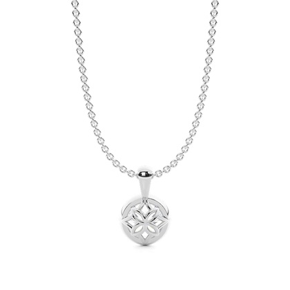 Round Cut Diamond Pendant Necklaces