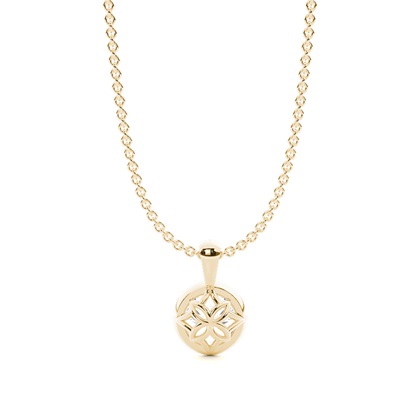 Yellow Gold Diamond Pendants & Necklaces