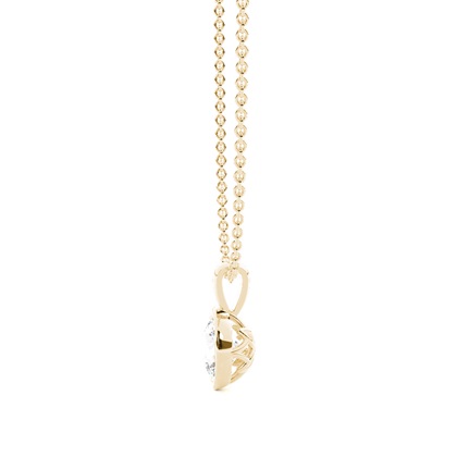 Gerahmter Solitaire-Anhänger in Korb-Optik