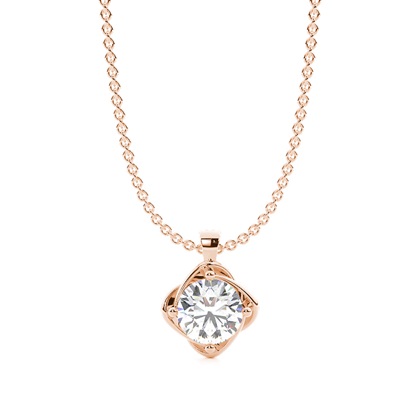 Rose Gold Diamond Pendants & Necklaces