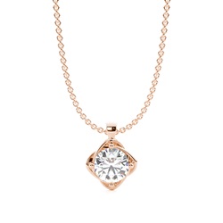Floral Look Solitaire Pendant