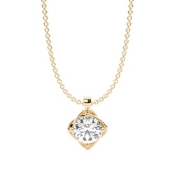 Floral Look Solitaire Pendant