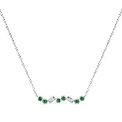 Baguette Diamond Pendants