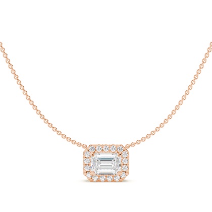 Rose Gold Diamond Pendants & Necklaces