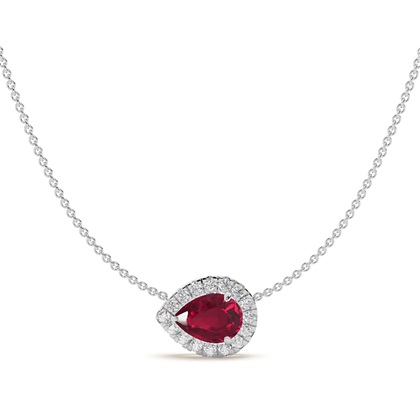 Pear Diamond Pendants