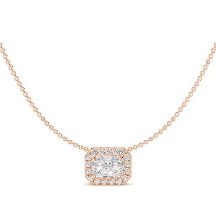 Radiant Rose Gold Diamond Necklaces and Diamond Pendants