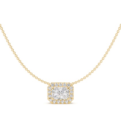 Radiant Yellow Gold Diamond Necklaces and Diamond Pendants