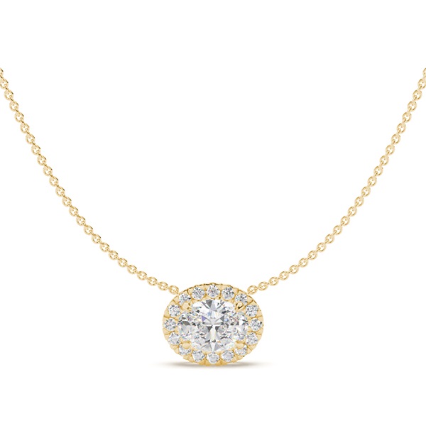 East-West Look Halo Pendant