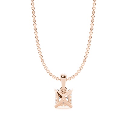 Hängsmycke med dold Halo-diamant och solitär