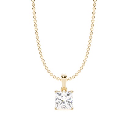 Yellow Gold Diamond Pendants & Necklaces