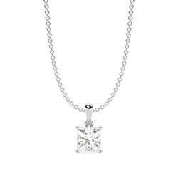 Hängsmycke med dold Halo-diamant och solitär