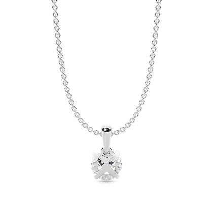 Hängsmycke med dold Halo-diamant och solitär