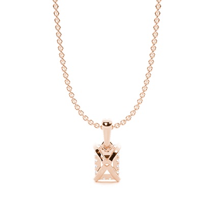 Hängsmycke med dold Halo-diamant och solitär